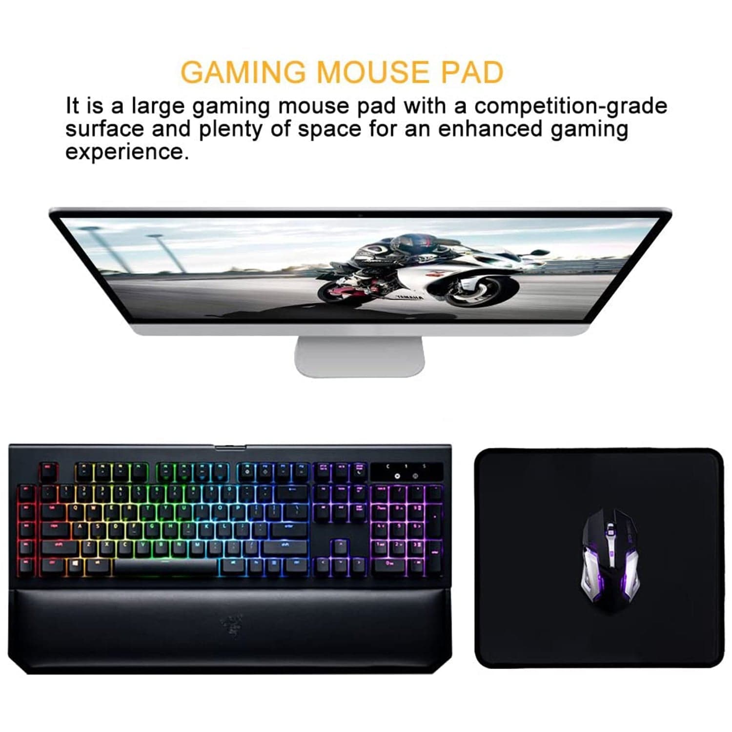 Simple Mouse Pad Used For Mouse While Using Computer. thumbnail 10