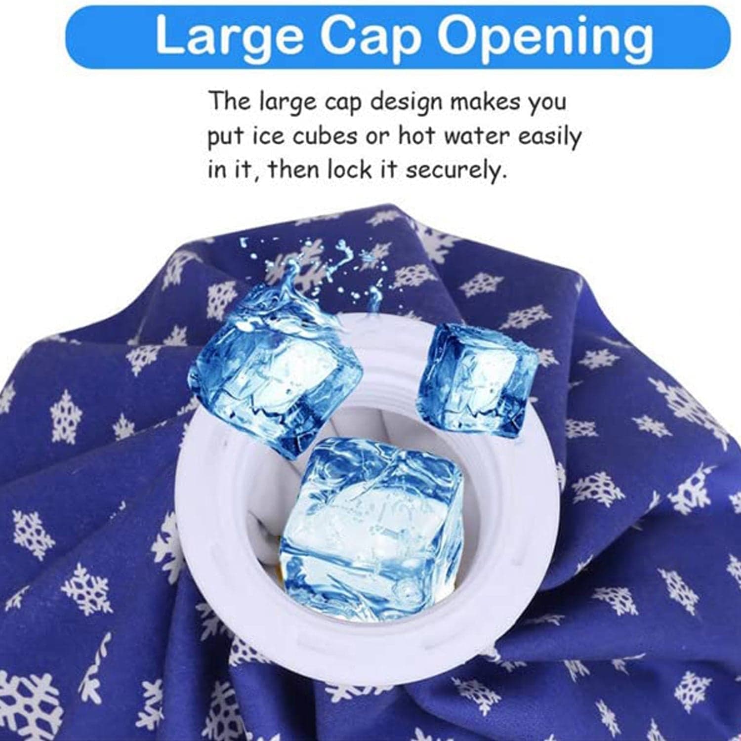 Pain Reliever Ice Bag Used To Overcome Joints Pain In Body. thumbnail 3