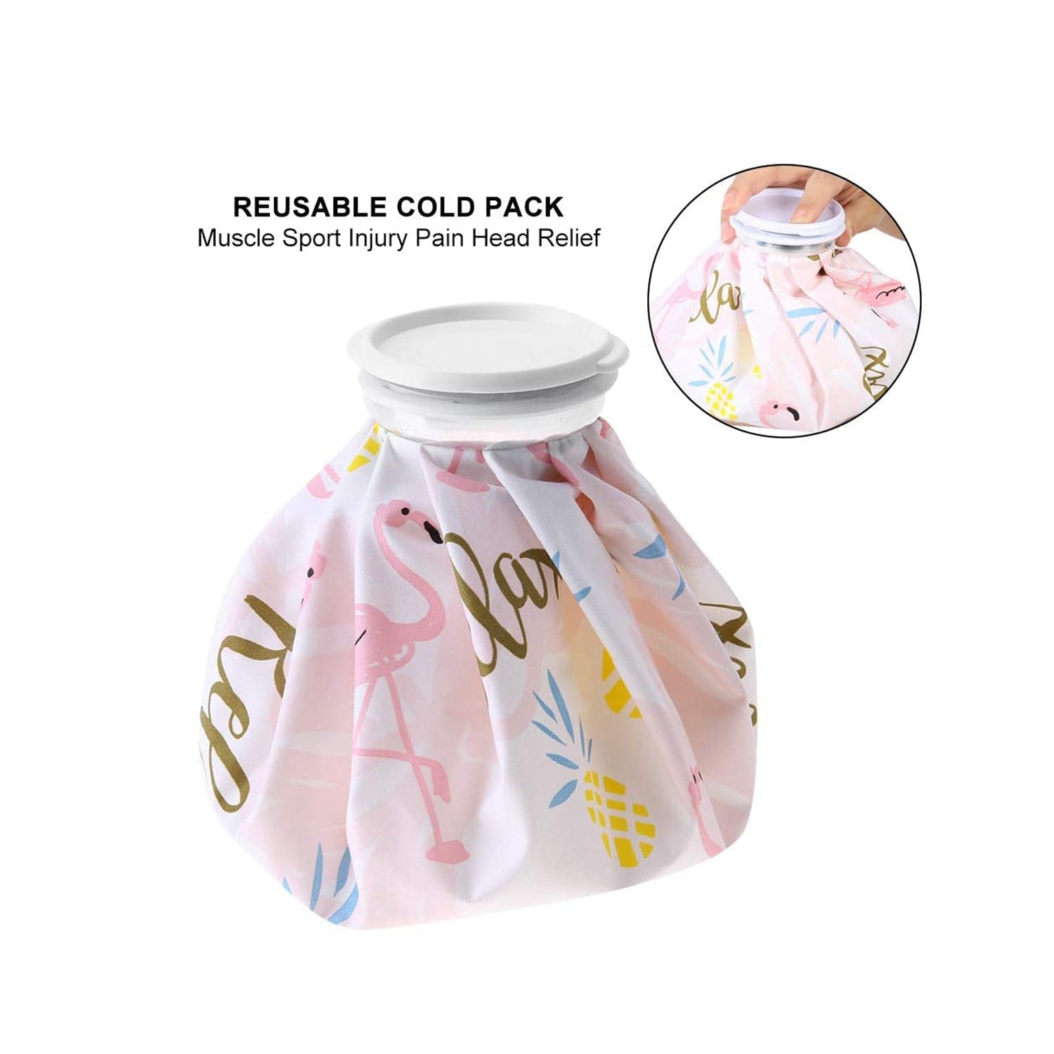 Pain Reliever Ice Bag Used To Overcome Joints And Muscles Pain In The Body. thumbnail 10