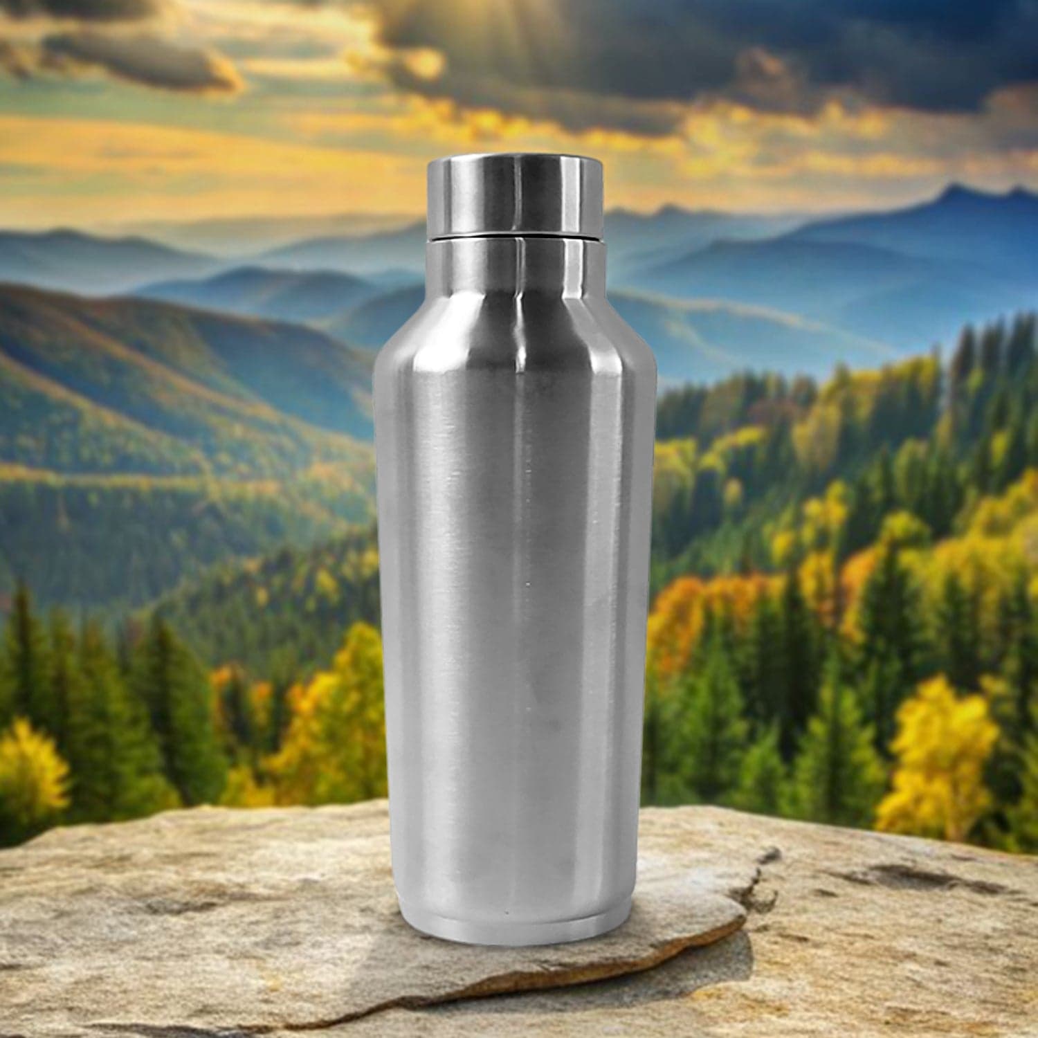 Stainless Steel Water Bottle (1000ML / 1 Pc / Steel) thumbnail 1