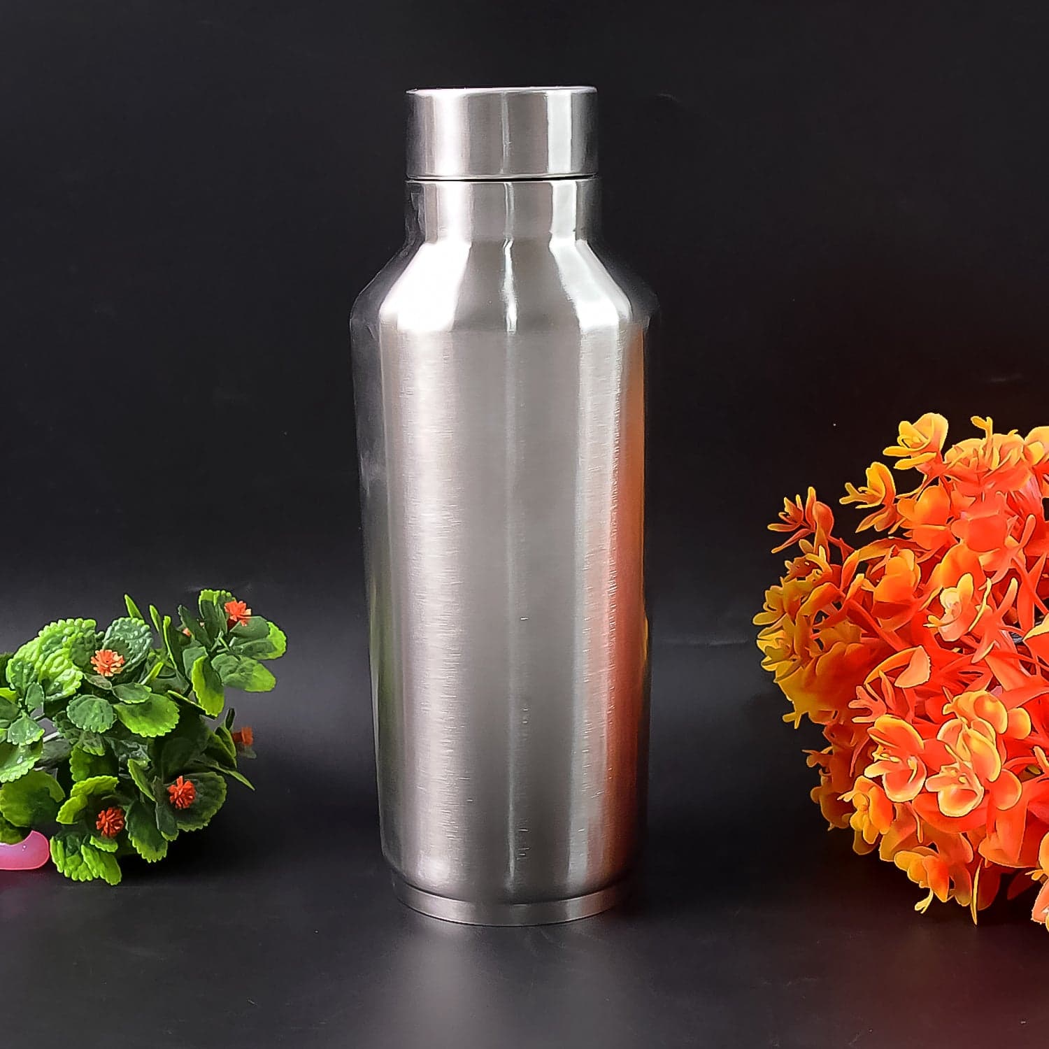 Stainless Steel Water Bottle (1000ML / 1 Pc / Steel) thumbnail 6