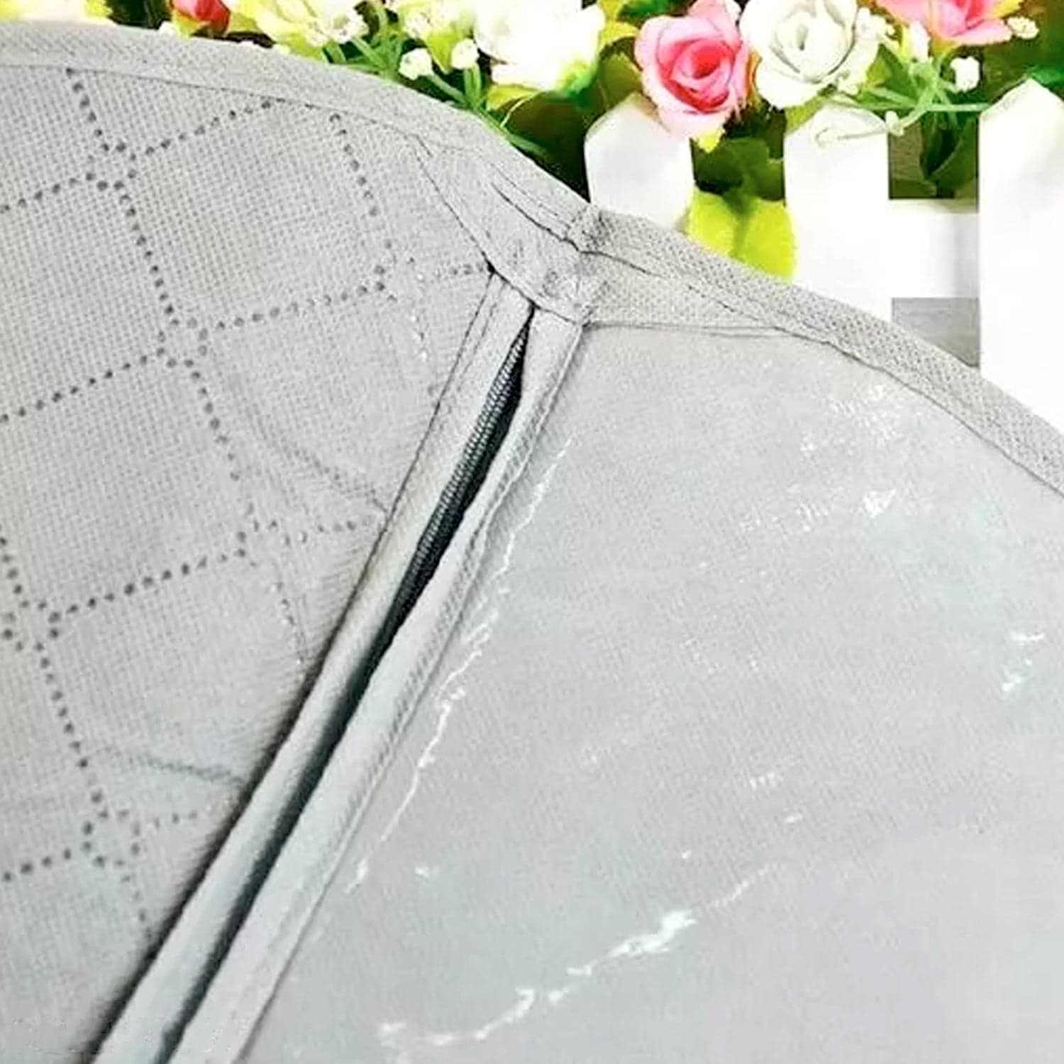 Foldable Non Woven Men's Coat Blazer Suit Cover men's coat blazer cover fold over breathable garment bag suit cover. thumbnail 5