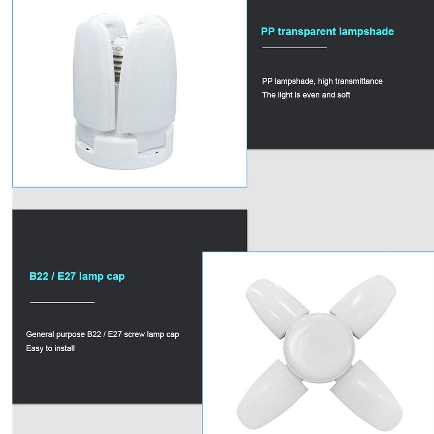 Foldable LED Fan Blade Bulb 28V (1 Pc) thumbnail 11