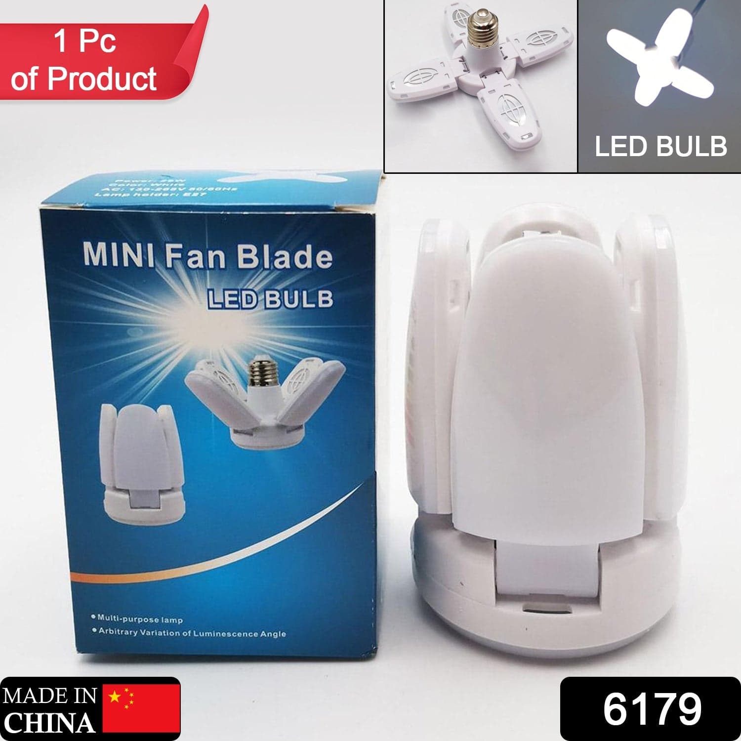 Foldable LED Fan Blade Bulb 28V (1 Pc) thumbnail 2