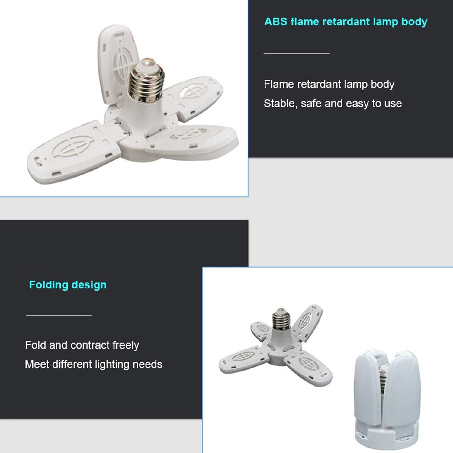 Foldable LED Fan Blade Bulb 28V (1 Pc) thumbnail 6