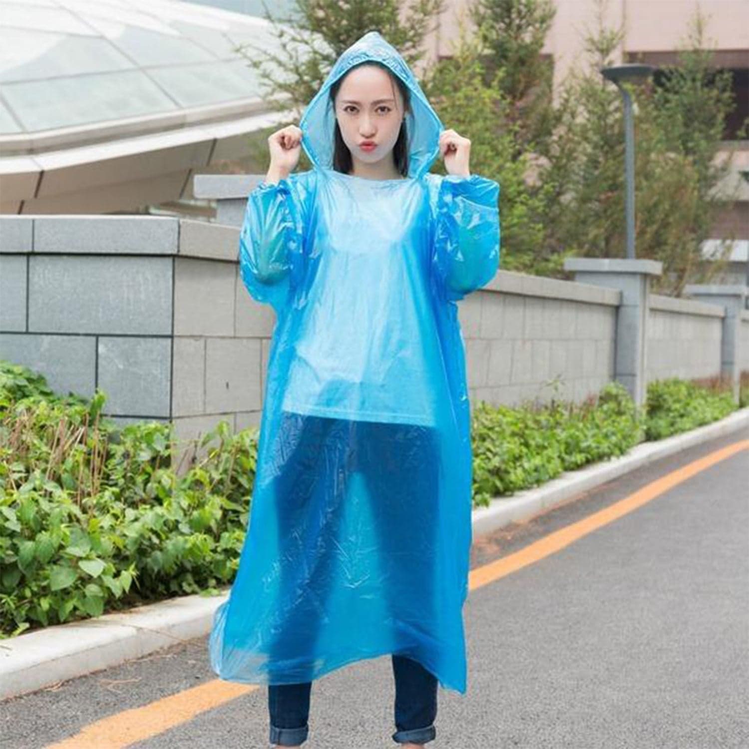 Disposable Rain Coat For Having Prevention From Rain And Storms To Keep Yourself Clean And Dry. thumbnail 1