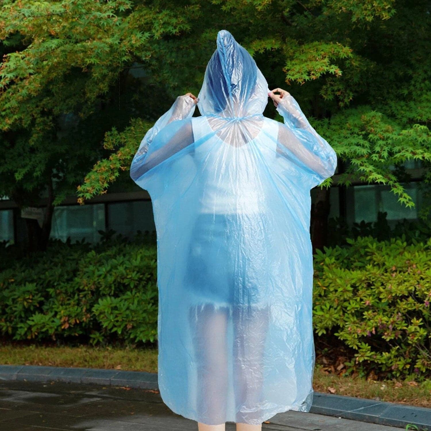 Disposable Rain Coat For Having Prevention From Rain And Storms To Keep Yourself Clean And Dry. thumbnail 3