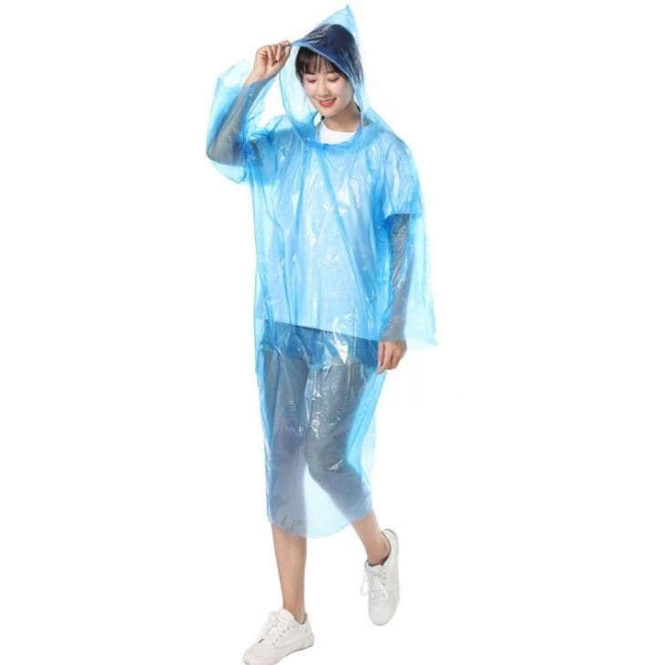 Disposable Rain Coat For Having Prevention From Rain And Storms To Keep Yourself Clean And Dry. thumbnail 9