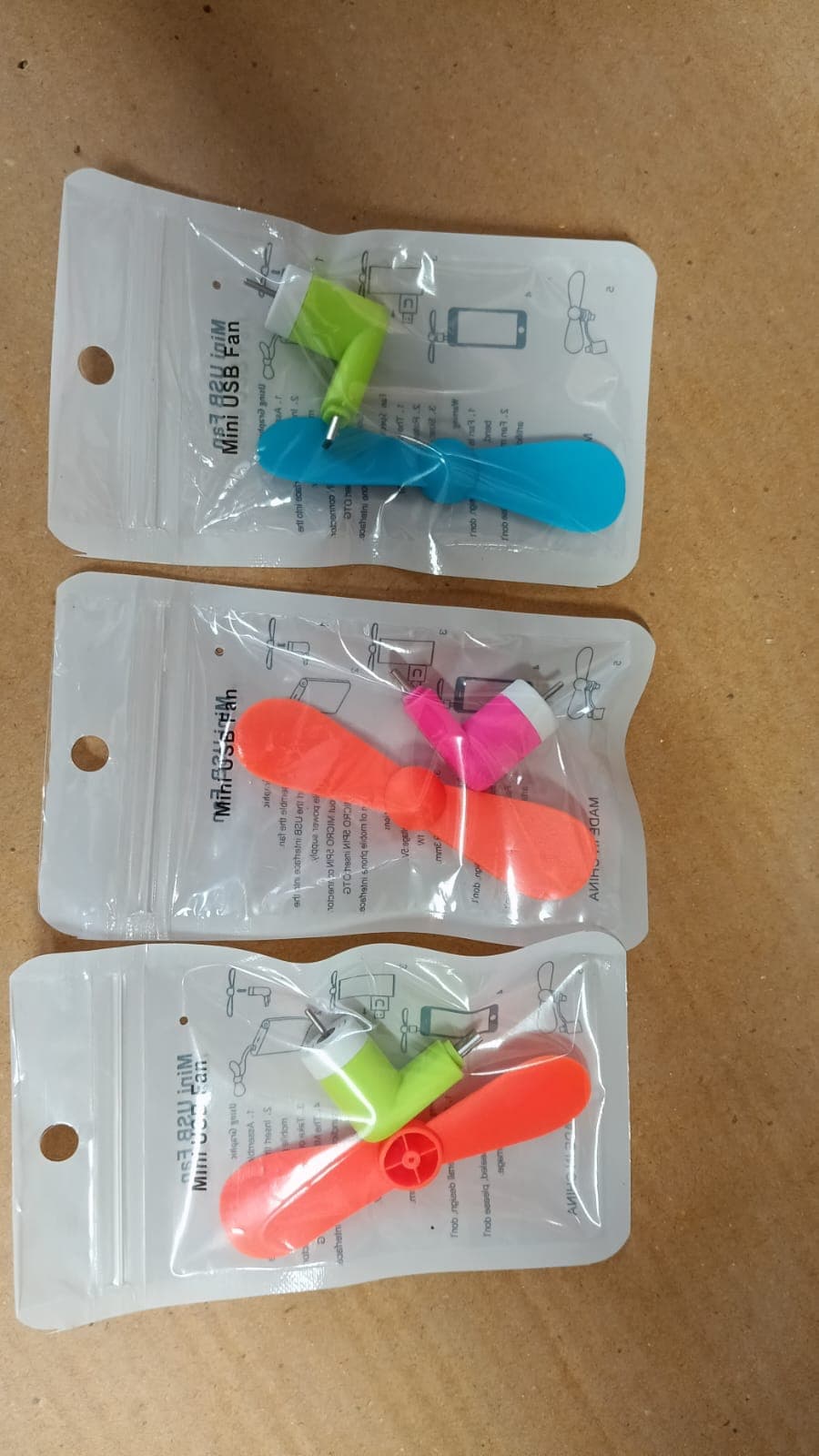 Mini Usb Fan For Having Cool Air Instantly, Anywhere And Anytime Purposes (Micro Port / Mix Color) thumbnail 11