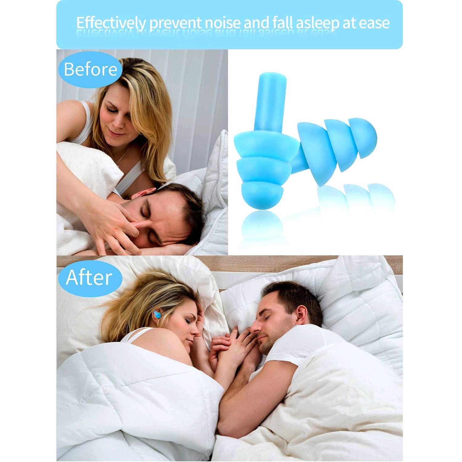 Safety Ultra Soft Foam Ear Plugs Reusable Ear Plugs For Sleeping thumbnail 5