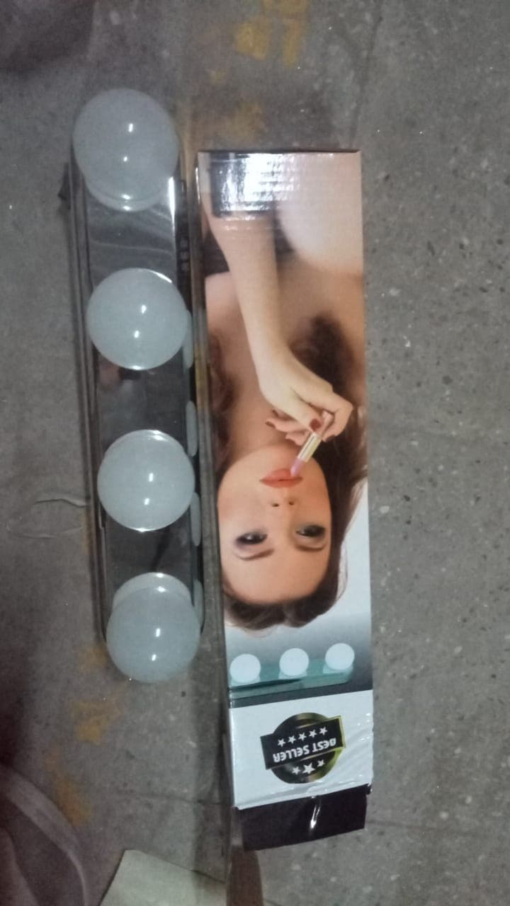 Glow Make Up Light Portable Cosmetic Kit Battery Powered Mirror Lighting Super Bright thumbnail 8