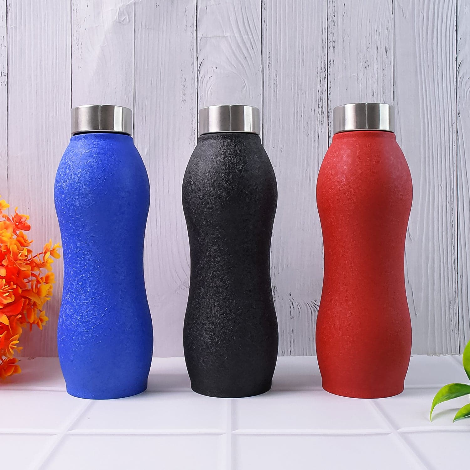 Stainless Steel Water Bottle (1000ML / Mix Colour / 1 Pc / Crocodile) thumbnail 4