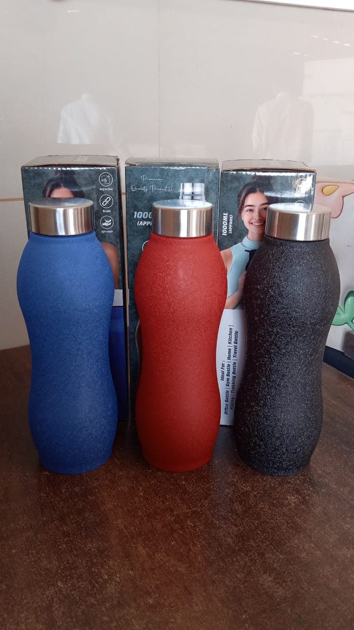 Stainless Steel Water Bottle (1000ML / Mix Colour / 1 Pc / Crocodile) thumbnail 7