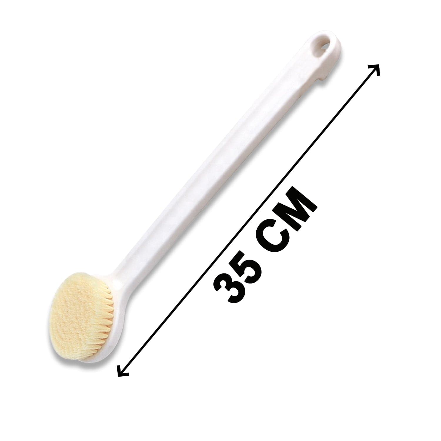 Body Brush Long Handle Dry Brush Soft Bristle Bath Brush Back Scrub Exfoliating Massage. thumbnail 5