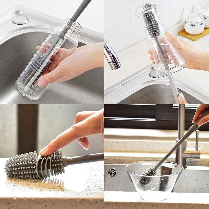 Long Bottle Cleaning Brush for Washing Water Bottle, Narrow Neck Containers thumbnail 7