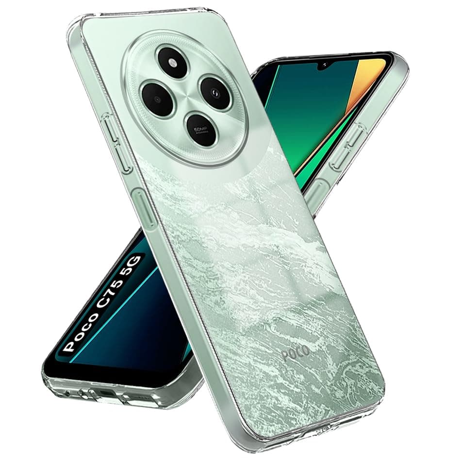 Crystal Clear Back Case Cover For Poco C75 5G | Transparent Back Cover | Raised Bumps For Camera & Screen Protection For Poco C75 5G thumbnail 5
