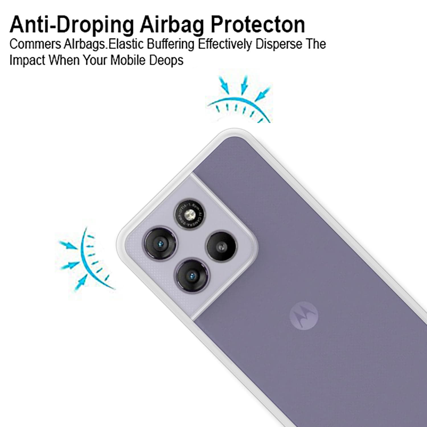 Transparent Back Case Cover For Motorola Moto G67 Power 5G (Soft & Flexible & Camera Protection Back Case) thumbnail 3