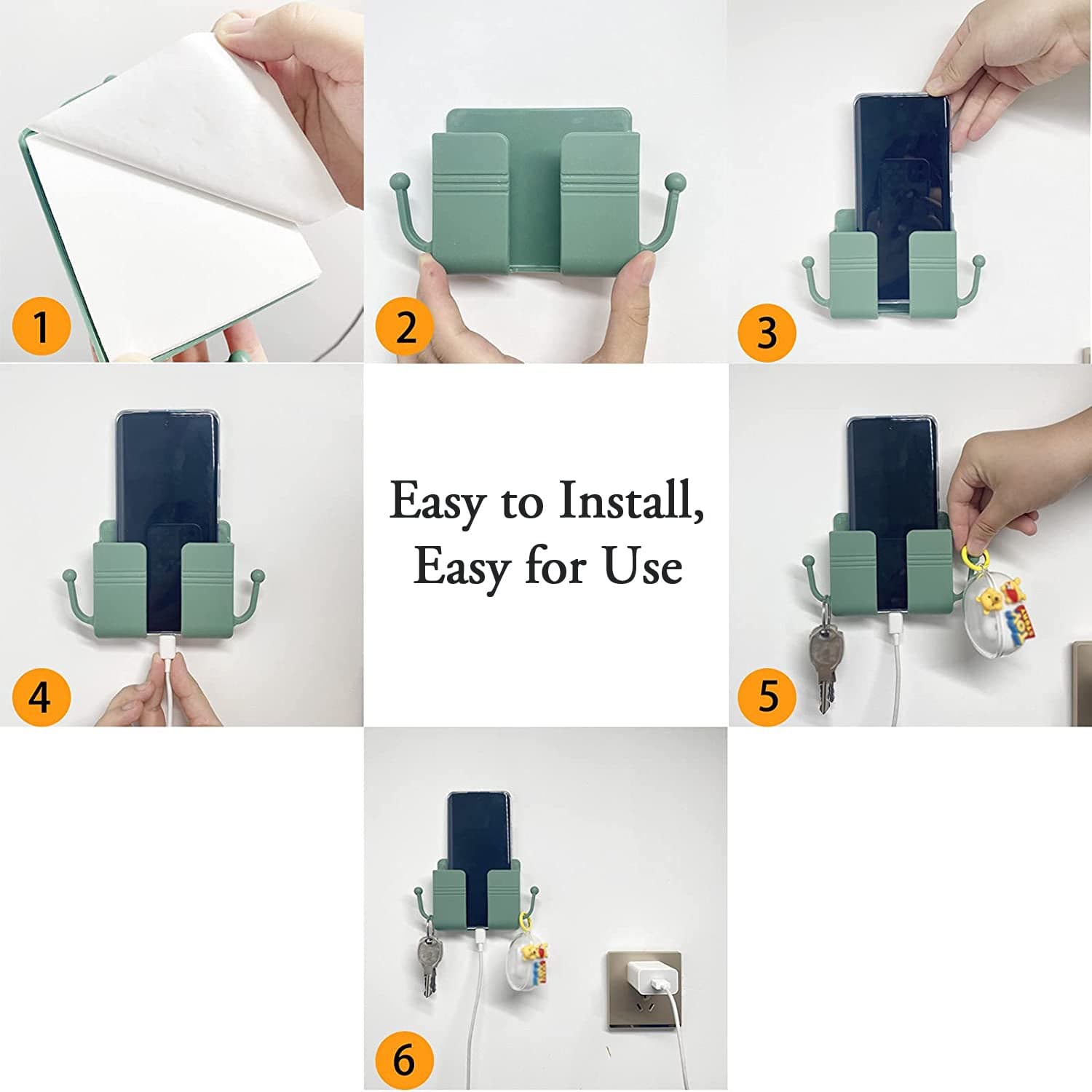 1 Pc Wallmount Mobile Stand With Hook thumbnail 12