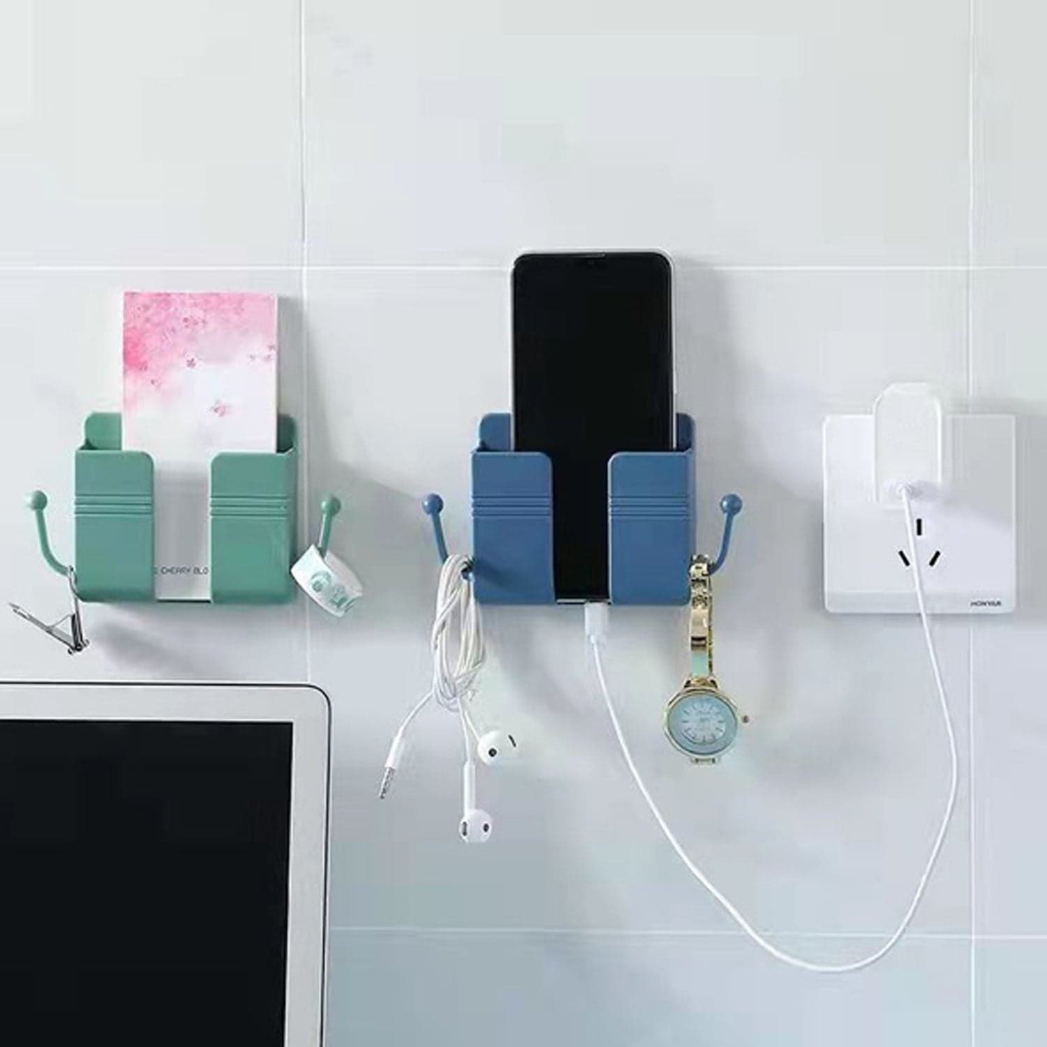 1 Pc Wallmount Mobile Stand With Hook thumbnail 3