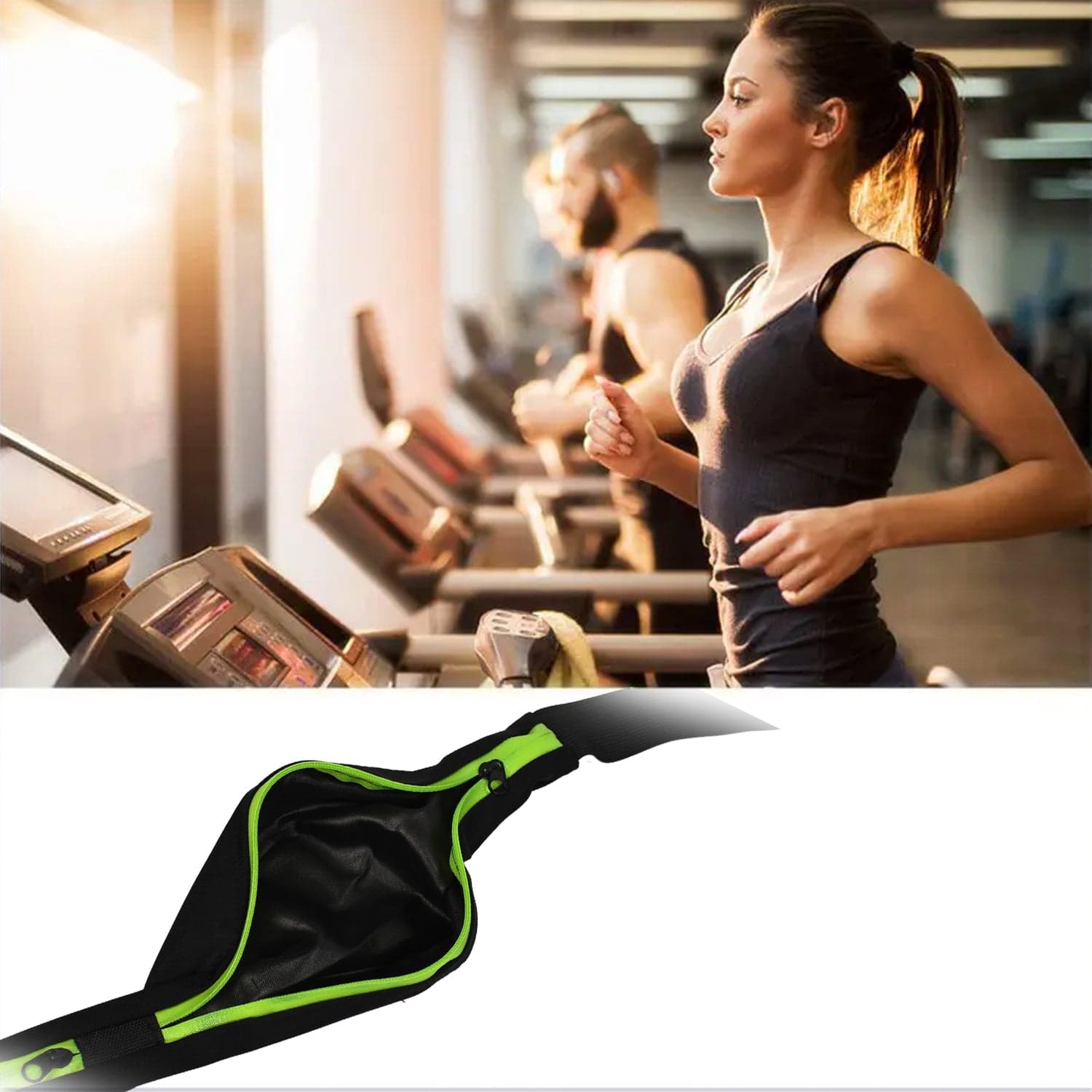 Running Hiking Jogging Walking Reflective Waterproof Waist Bag Compatible Belt Bag thumbnail 1