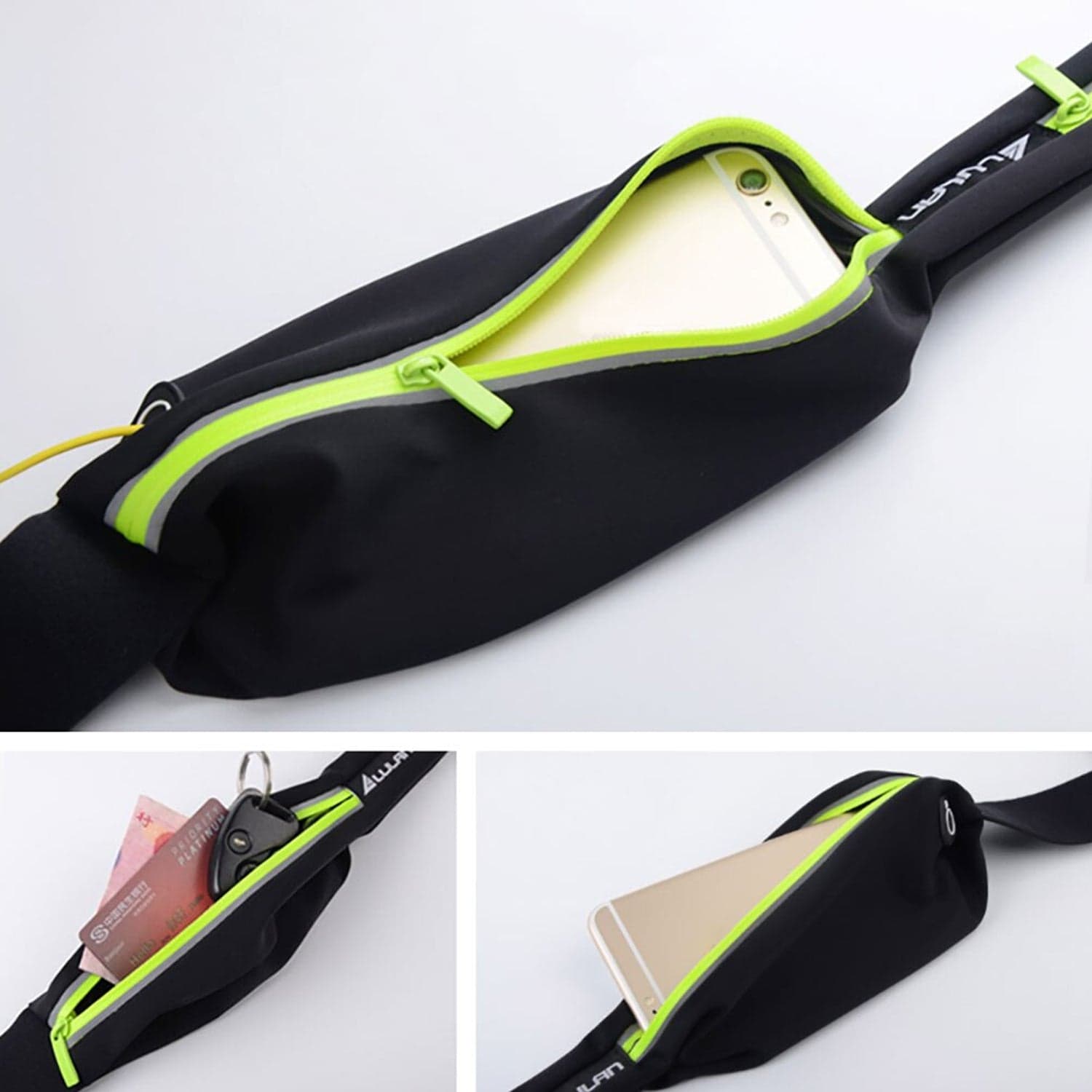 Running Hiking Jogging Walking Reflective Waterproof Waist Bag Compatible Belt Bag thumbnail 2