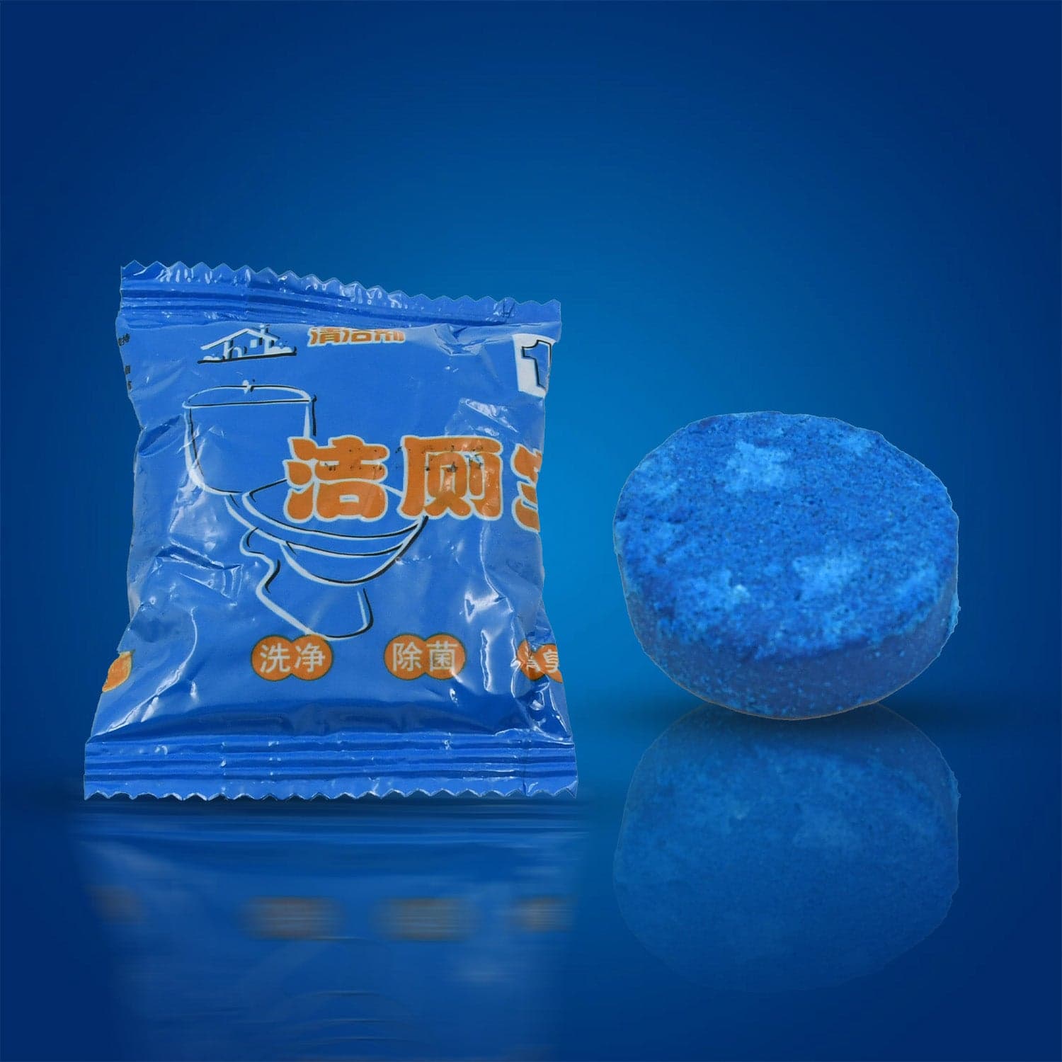 Blue Bubble Toilet Bowring Toilets, Toilet Cleaners Powerful Decontamination Durable Bathroom (12Pc) thumbnail 1
