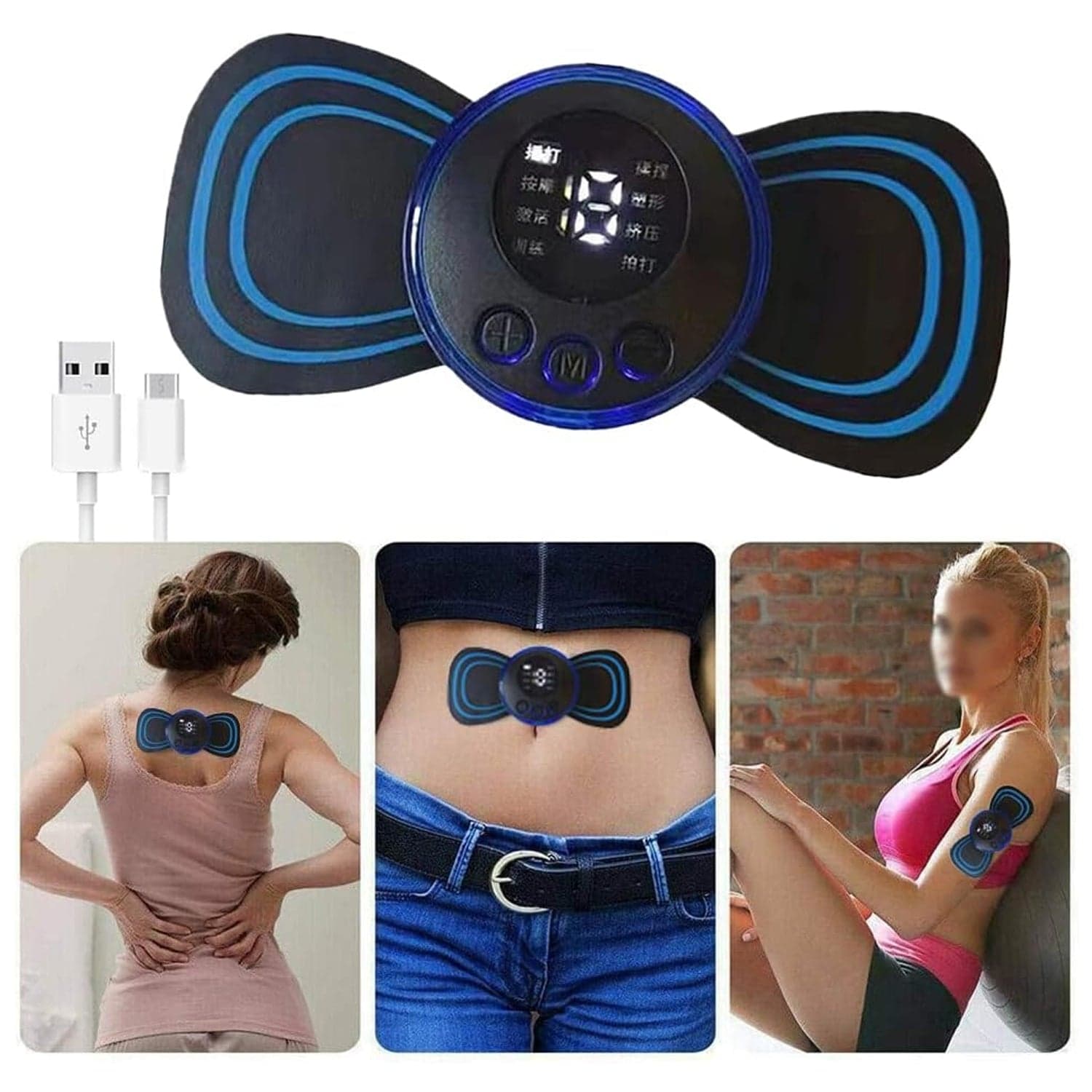 Portable USB Neck Massager Electric Neck Massager Automatic Massage Enhancer Mini Cervical Massager EMS thumbnail 4