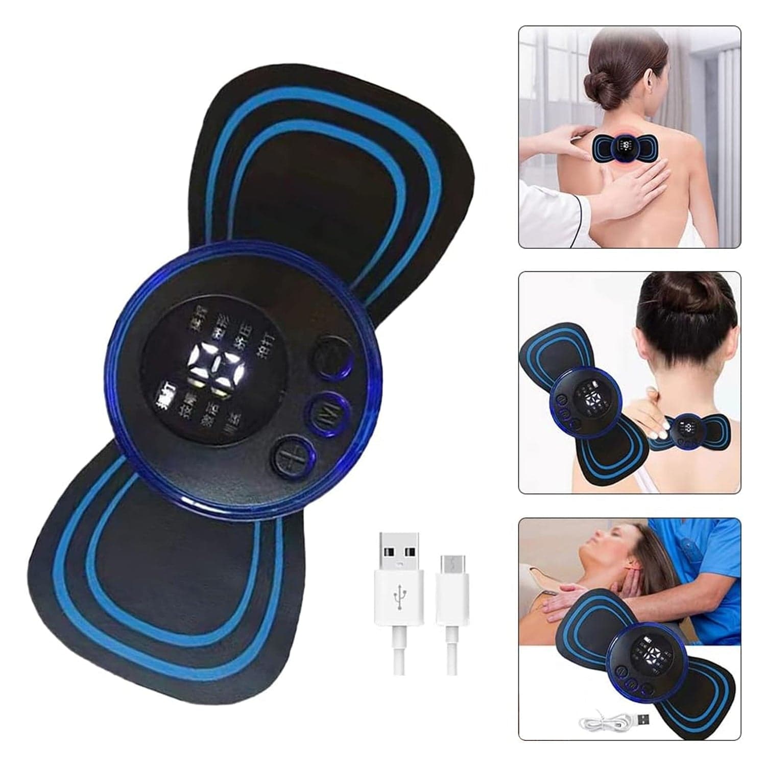 Portable USB Neck Massager Electric Neck Massager Automatic Massage Enhancer Mini Cervical Massager EMS thumbnail 5