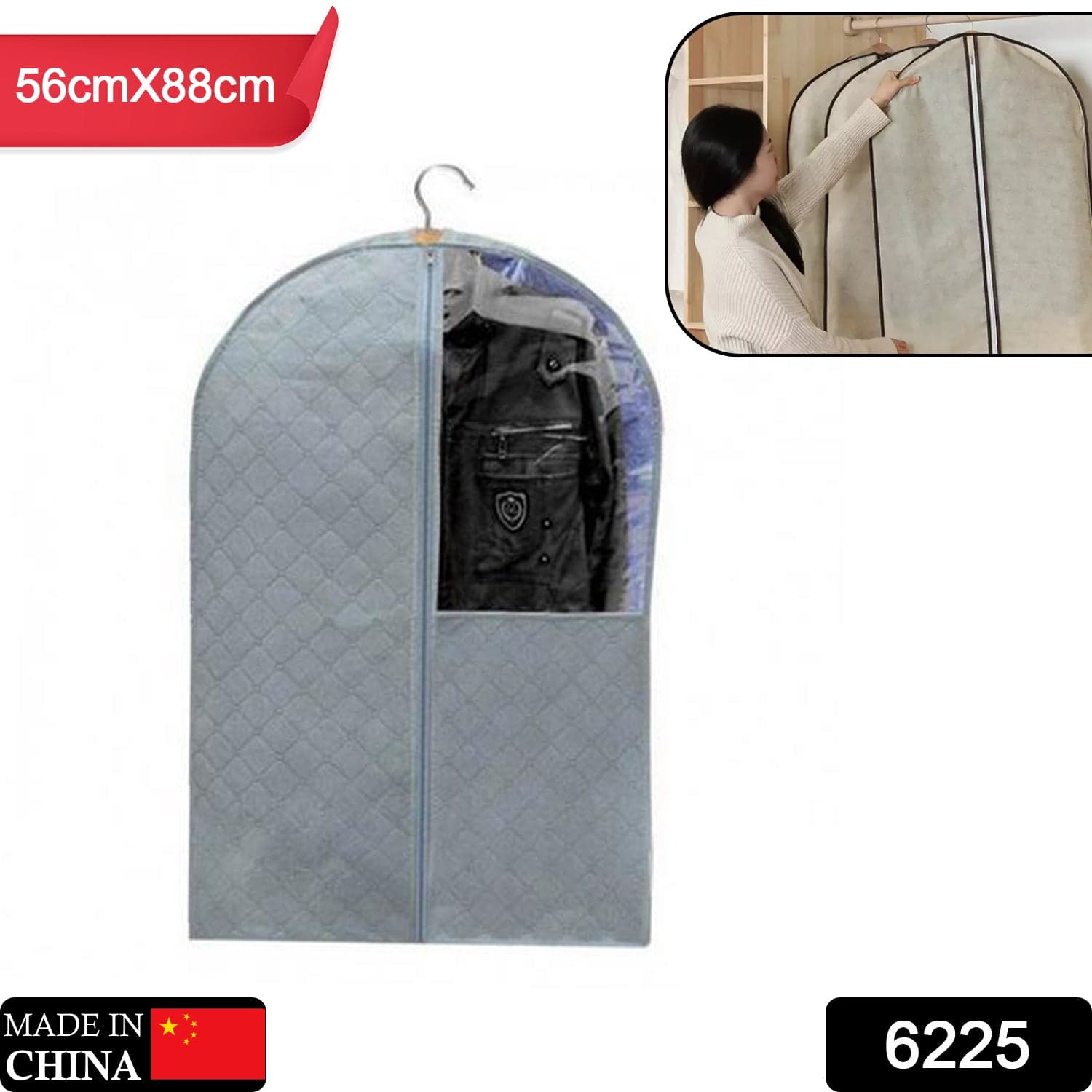 Foldable Non Woven Men's Coat Blazer Suit Cover men's coat blazer cover fold over breathable garment bag suit cover. ID-6225 thumbnail 2
