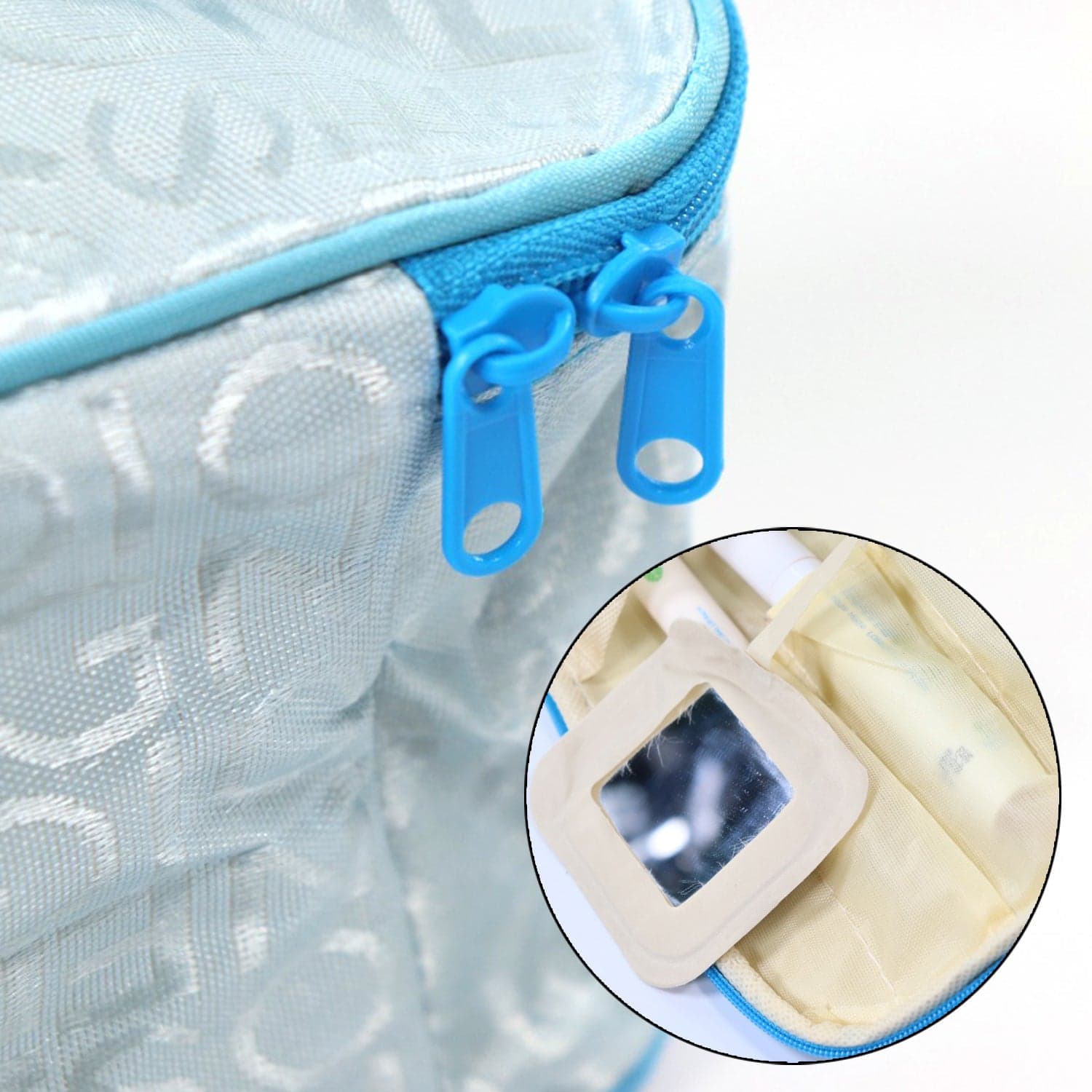 PORTABLE MAKEUP BAG WIDELY USED BY WOMEN'S FOR STORING THEIR MAKEUP EQUIPMENT'S AND ALL WHILE TRAVELLING AND MOVING. ID-6228 thumbnail 8