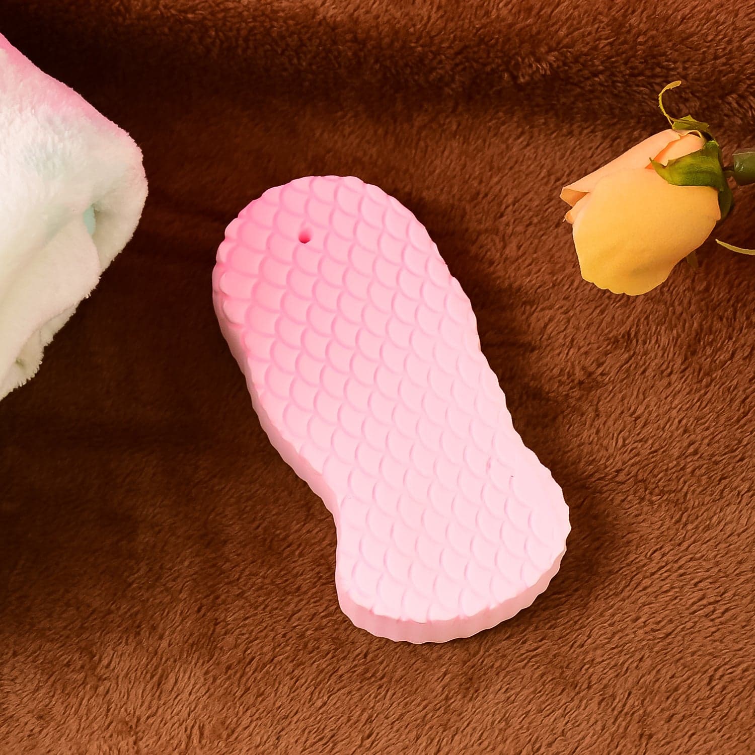 Ultra Soft Exfoliating Sponge | Dead Skin Remover Sponge For Body | Face Scrubber for Women and Men thumbnail 1