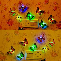 The Butterfly 3D Night Lamp Comes With 3D Illusion Design Suitable For Drawing Room