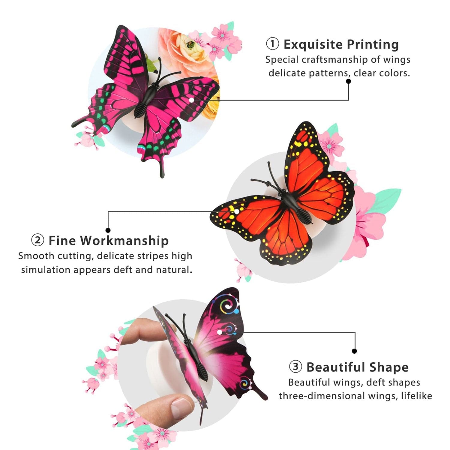 The Butterfly 3D Night Lamp Comes With 3D Illusion Design Suitable For Drawing Room thumbnail 7