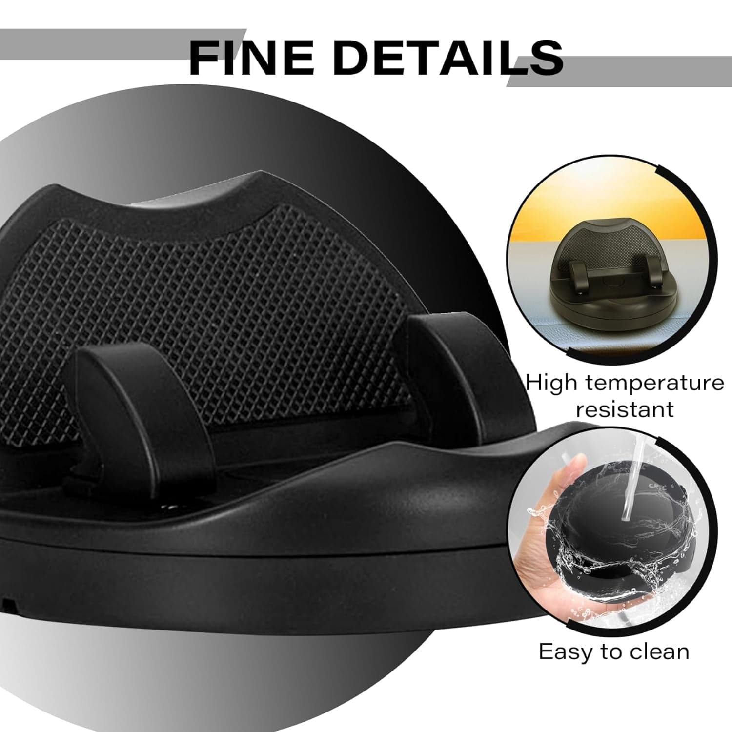2 in 1 Car Anti-Slip Mat, Phone Holder Non Slip Sticky Phone Mount Holder (1 Set) thumbnail 6