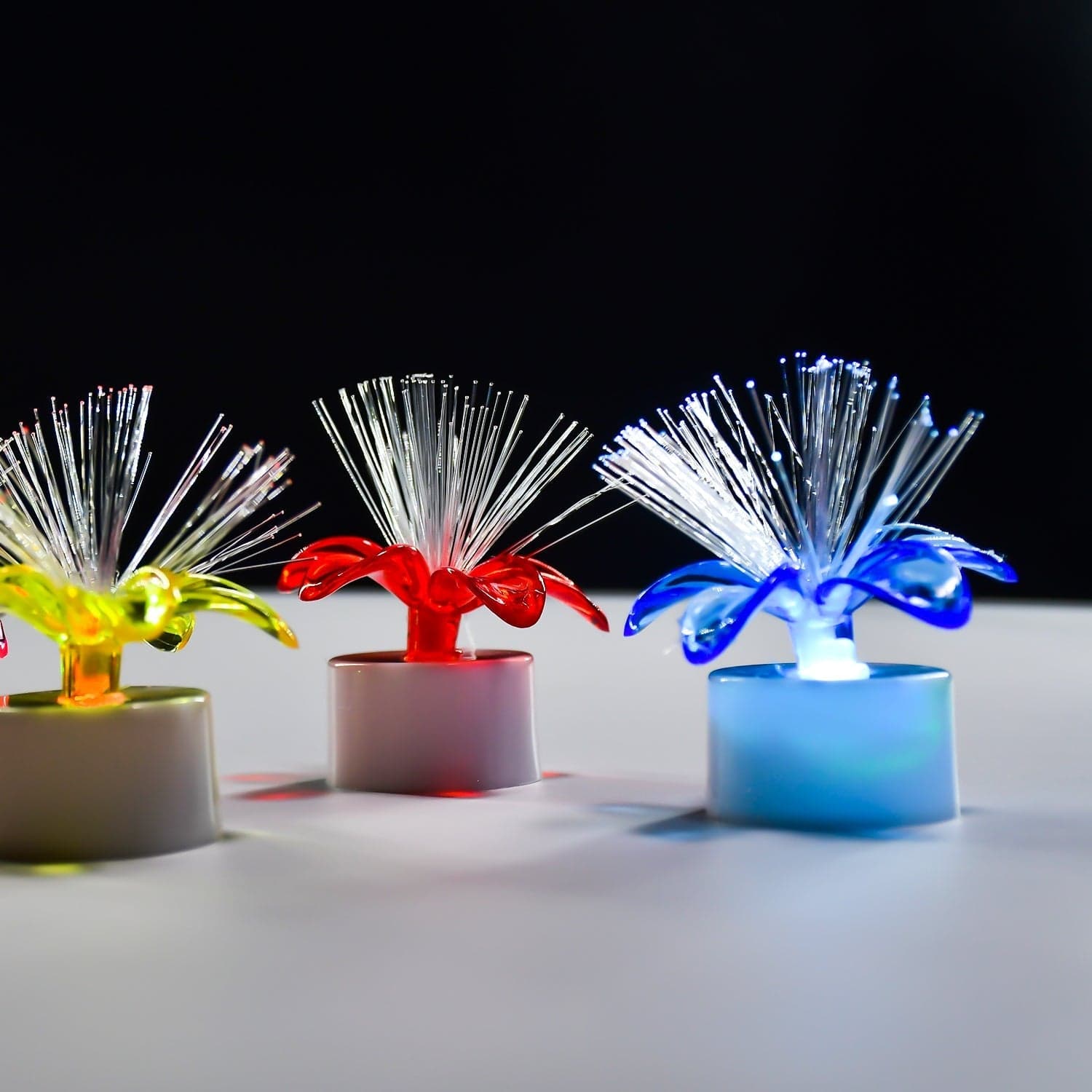 Fiber Optic Light, Mini Color Change Led Table Centerpieces, Light Up Candle, Diwali - Pack Of 12 thumbnail 16