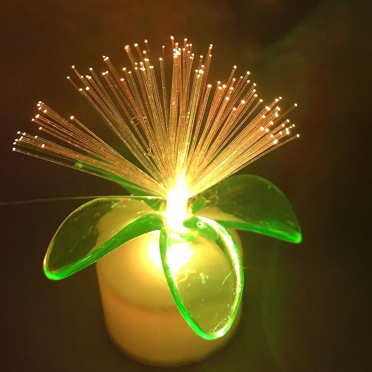 Fiber Optic Light, Mini Color Change Led Table Centerpieces, Light Up Candle, Diwali - Pack Of 12 thumbnail 6