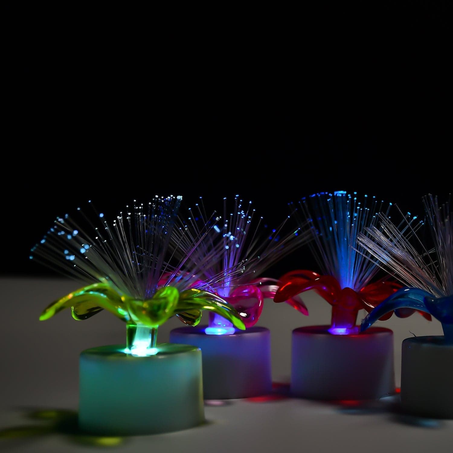Fiber Optic Light, Mini Color Change Led Table Centerpieces, Light Up Candle, Diwali - Pack Of 12 thumbnail 9