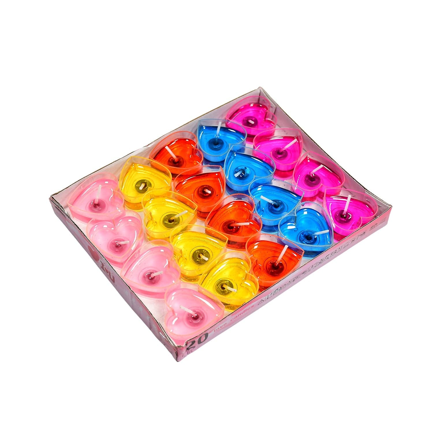 Heart Shape Wax Scented Candles, Diwali (Pack of 20 pcs) thumbnail 4