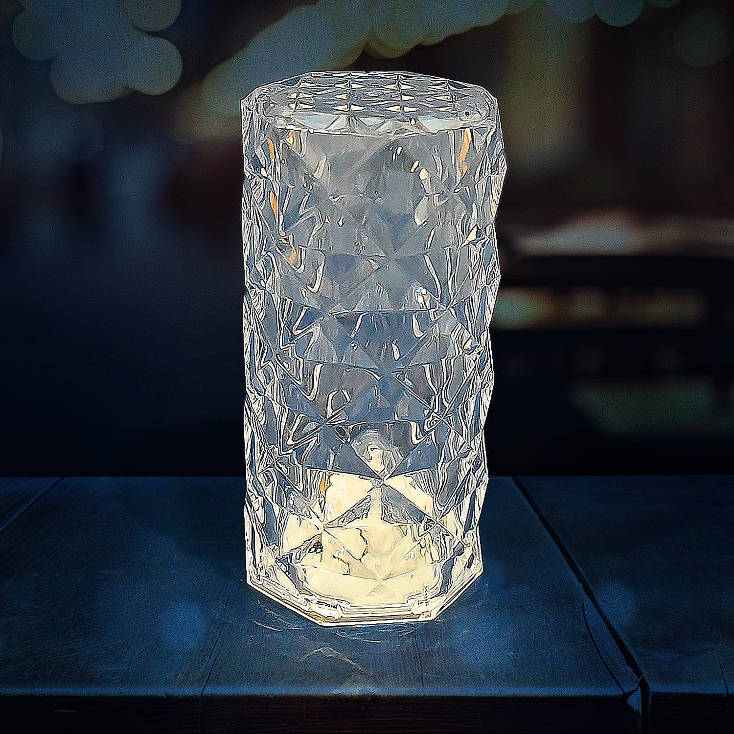 Diamond table lamp Candles for Home Decoration, Crystal Candle Lights, Diwali thumbnail 3