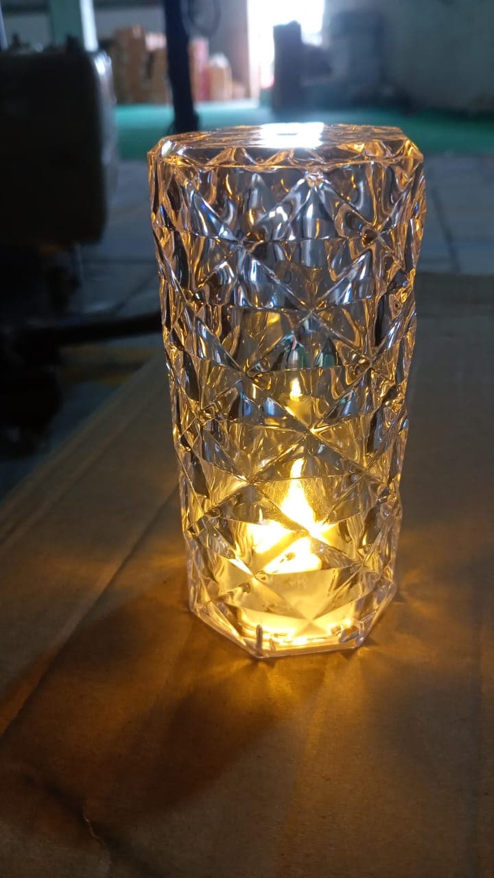 Diamond table lamp Candles for Home Decoration, Crystal Candle Lights, Diwali thumbnail 7