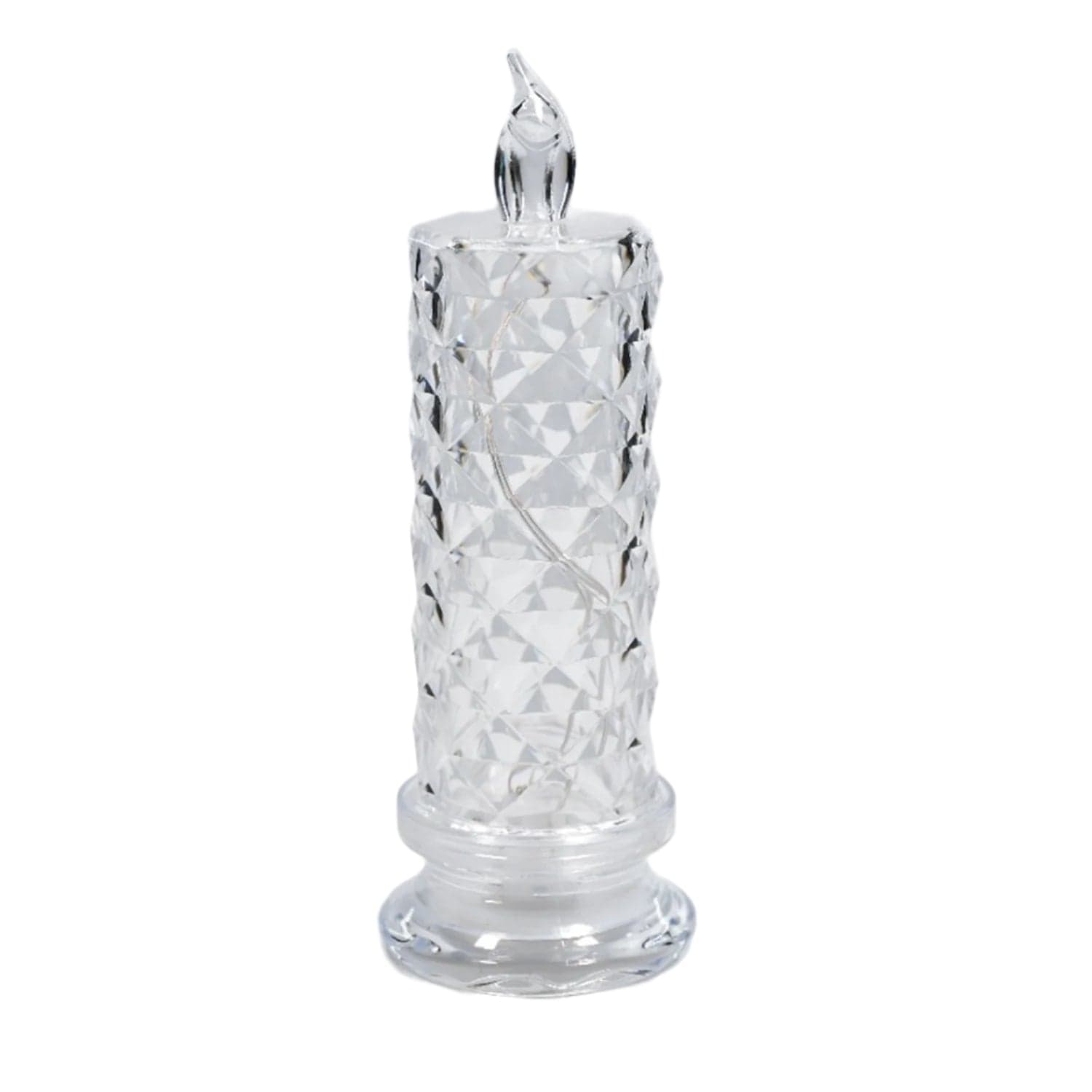 Rose Candles for Home Decoration, Crystal Candle Lights, Diwali thumbnail 1