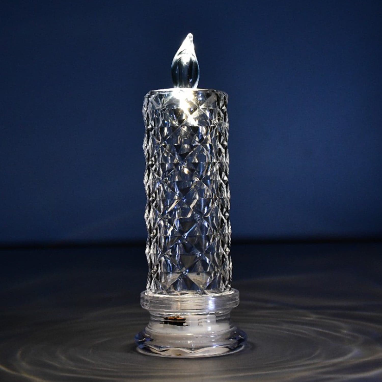 Rose Candles for Home Decoration, Crystal Candle Lights, Diwali thumbnail 3