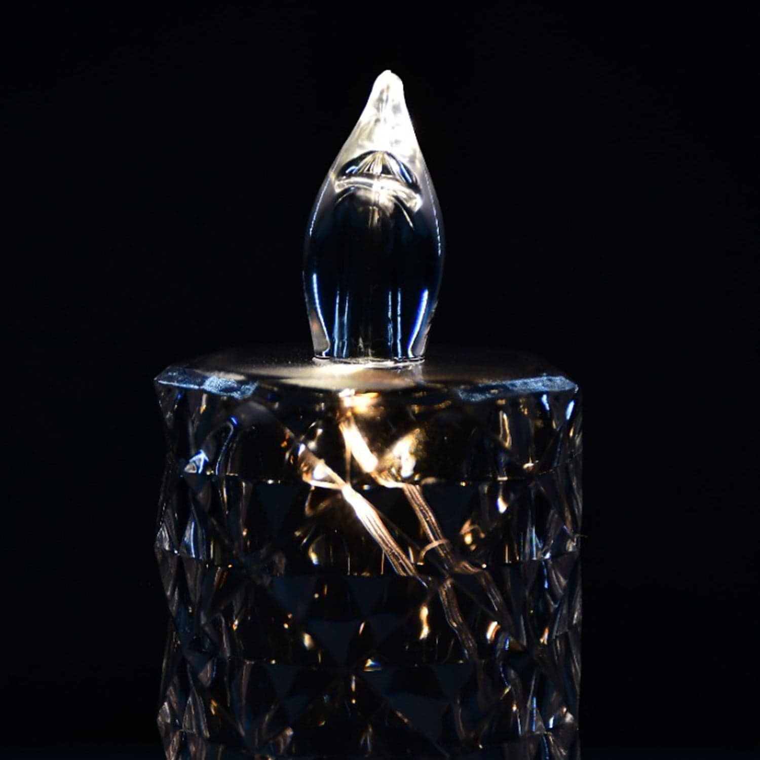Rose Candles for Home Decoration, Crystal Candle Lights, Diwali thumbnail 4