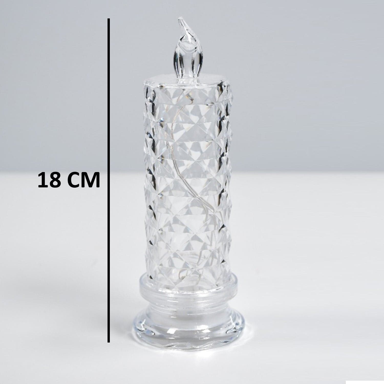 Rose Candles for Home Decoration, Crystal Candle Lights, Diwali thumbnail 6