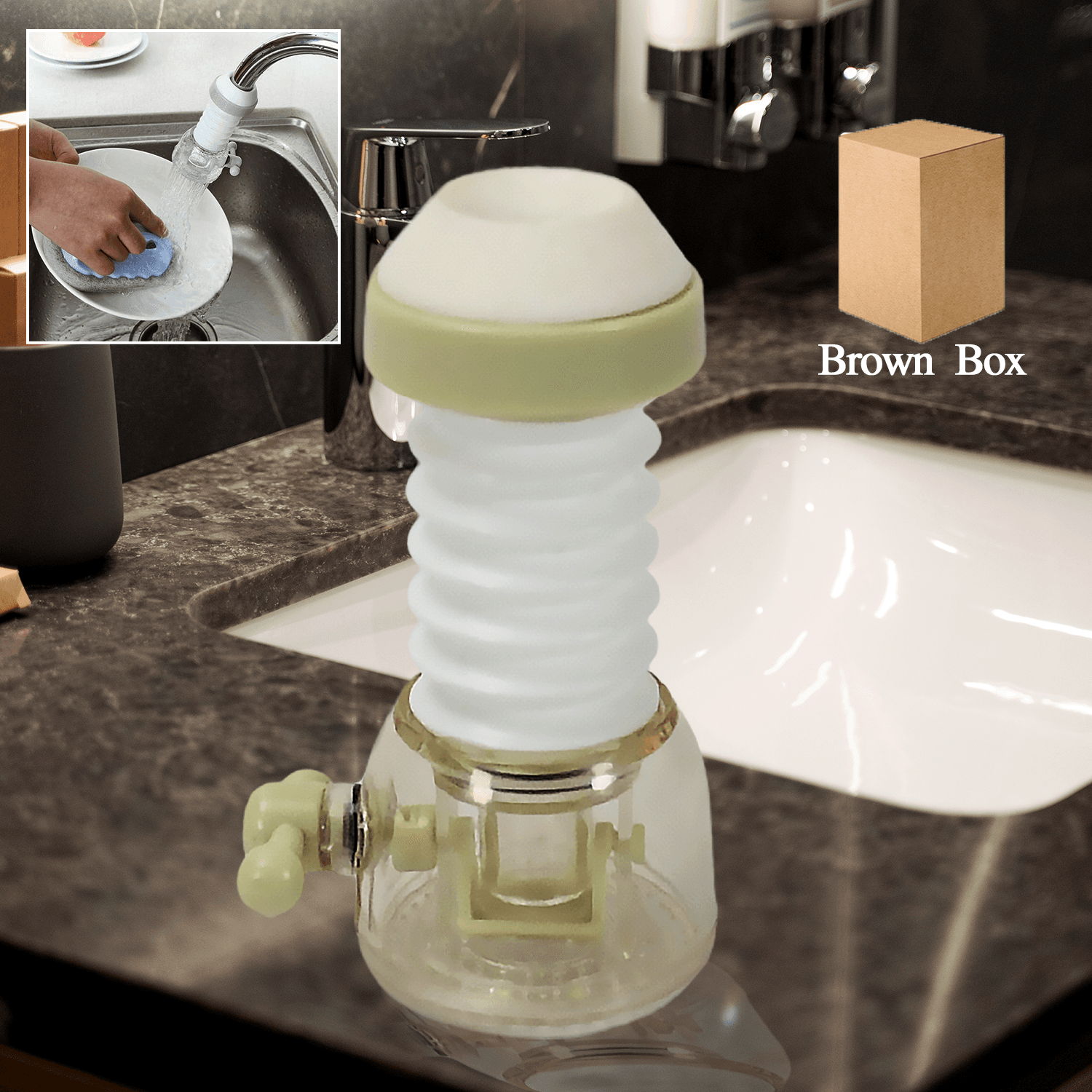 Adjustable Water Faucet Can Rotate 360 Degree Shower Head Anti Spattering Water-Saving Tap Nozzle Extended Filter Water Saving thumbnail 2