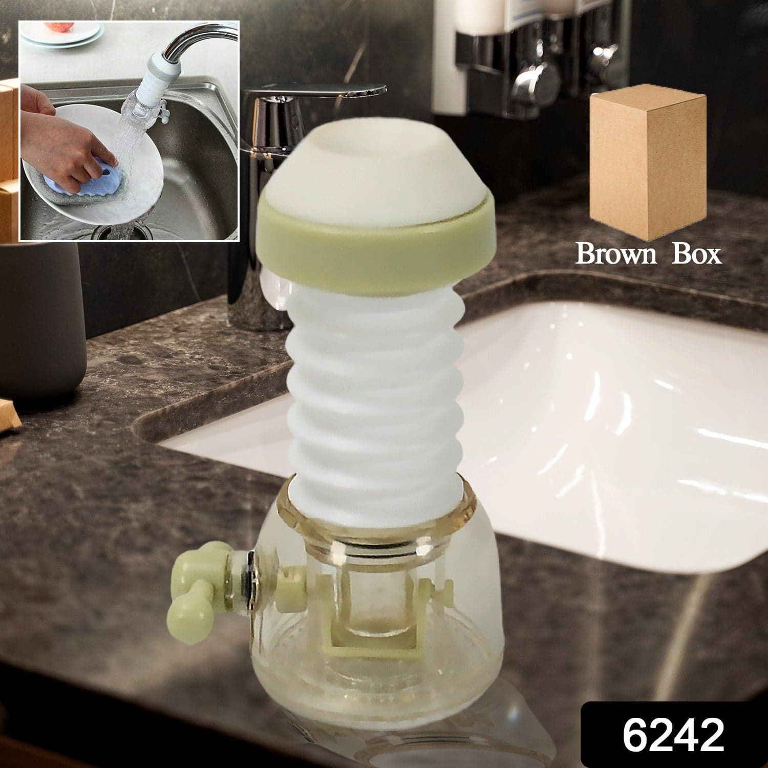 Adjustable Water Faucet Can Rotate 360 Degree Shower Head Anti Spattering Water-Saving Tap Nozzle Extended Filter Water Saving thumbnail 3
