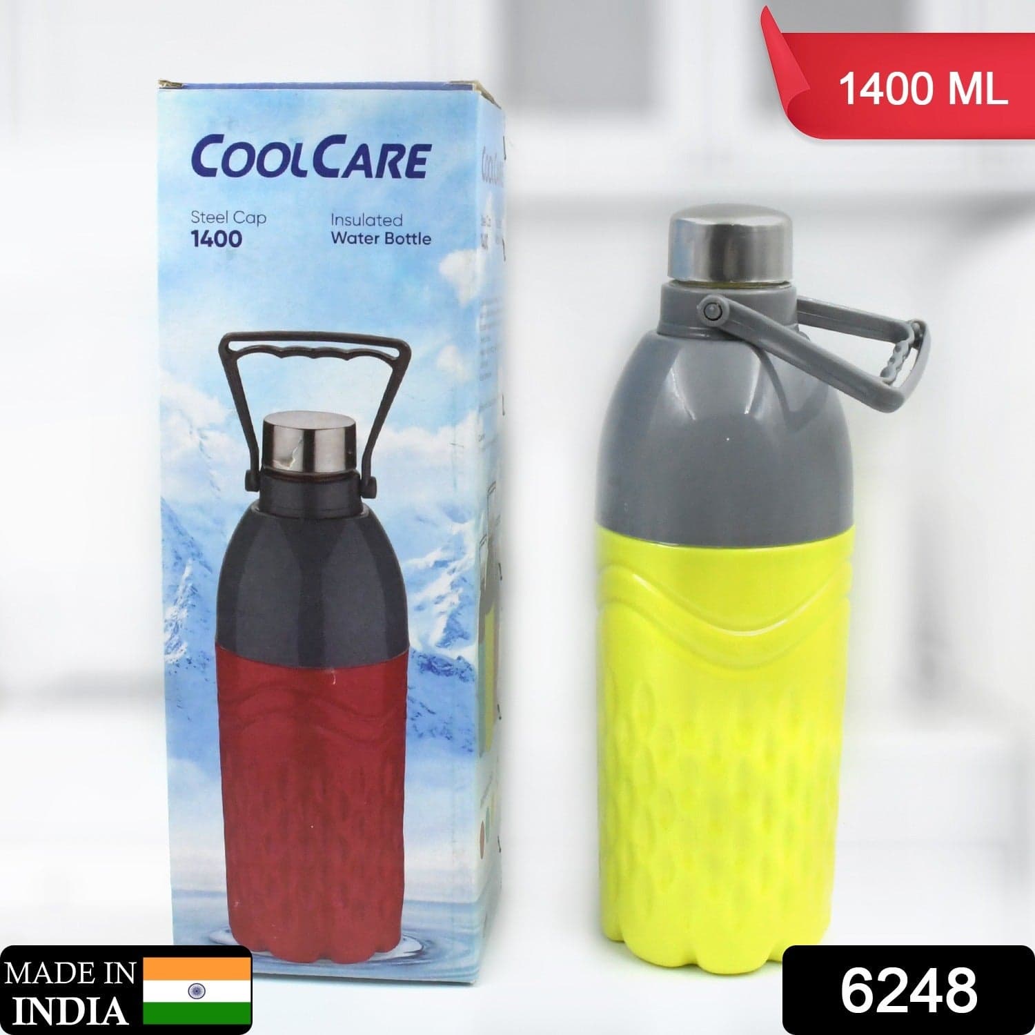Plastic Sports Insulated Water Bottle For Fridge, Office, Sports, School, Gym, Yoga thumbnail 2
