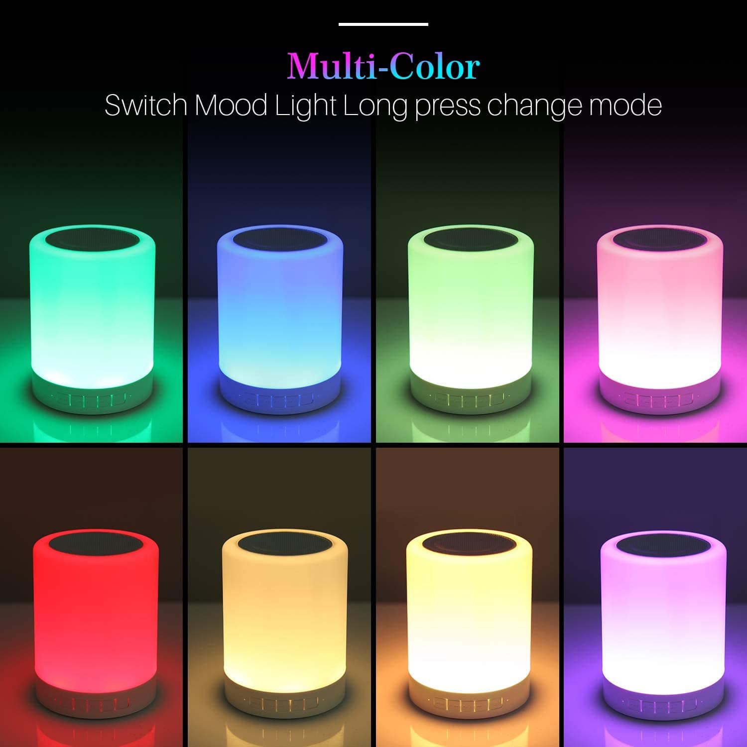 Wireless Night Light LED Touch Lamp Speaker Bluetooth speaker thumbnail 7