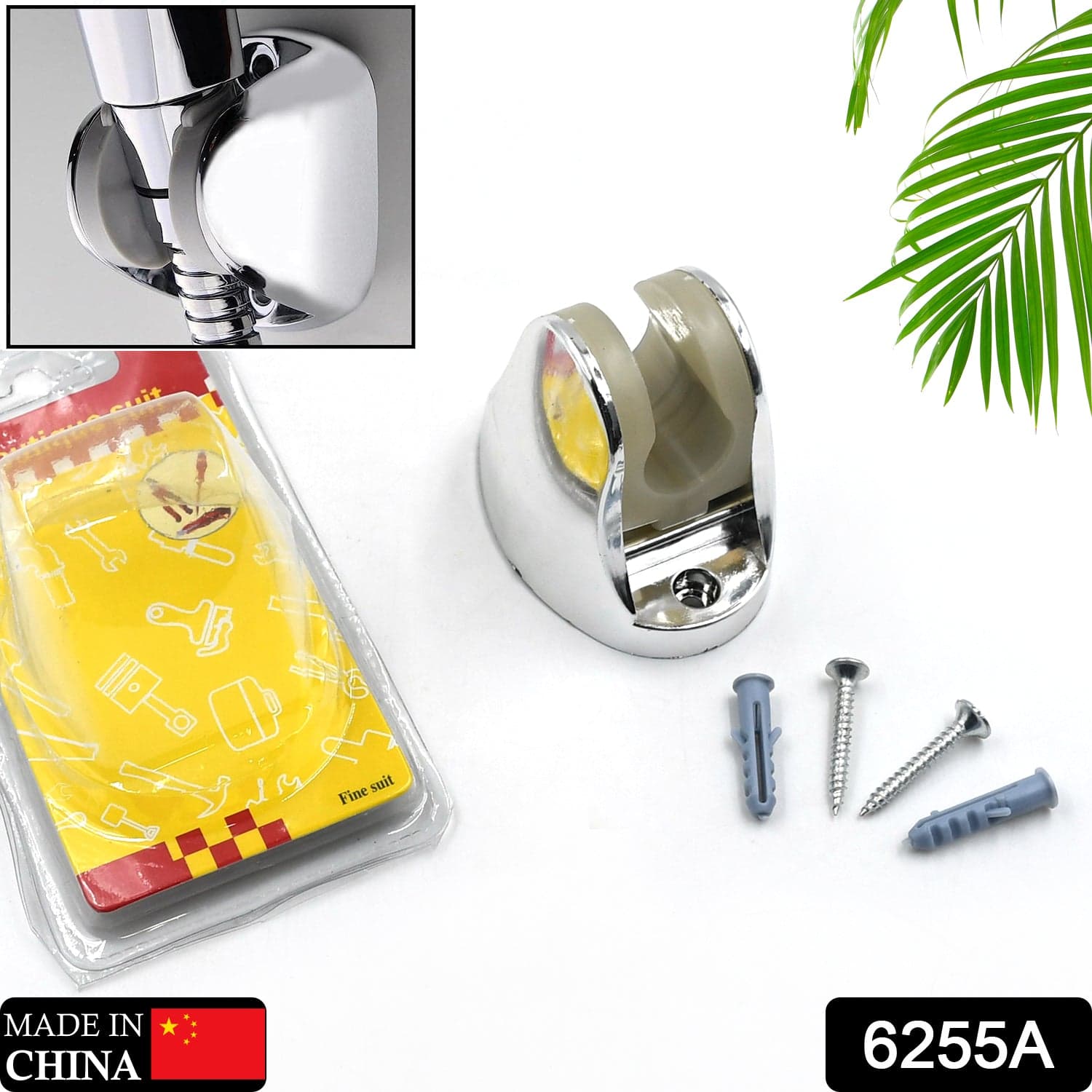 Adjustable Hand Shower Holder with Fixing Screws Adjustable Bracket for Bathroom thumbnail 2