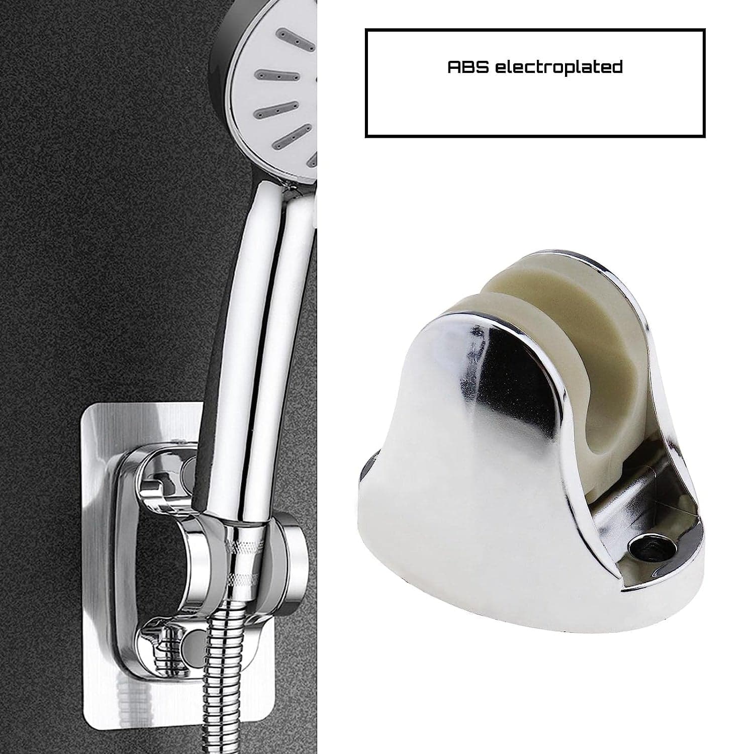 Adjustable Hand Shower Holder with Fixing Screws Adjustable Bracket for Bathroom thumbnail 6